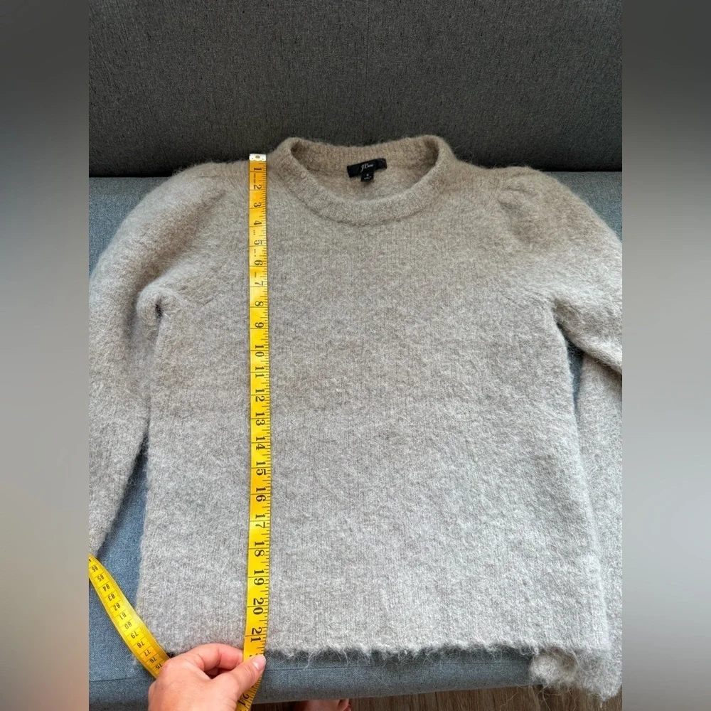 J Crew Puff Sleeve Alpaca Sweater Size S
